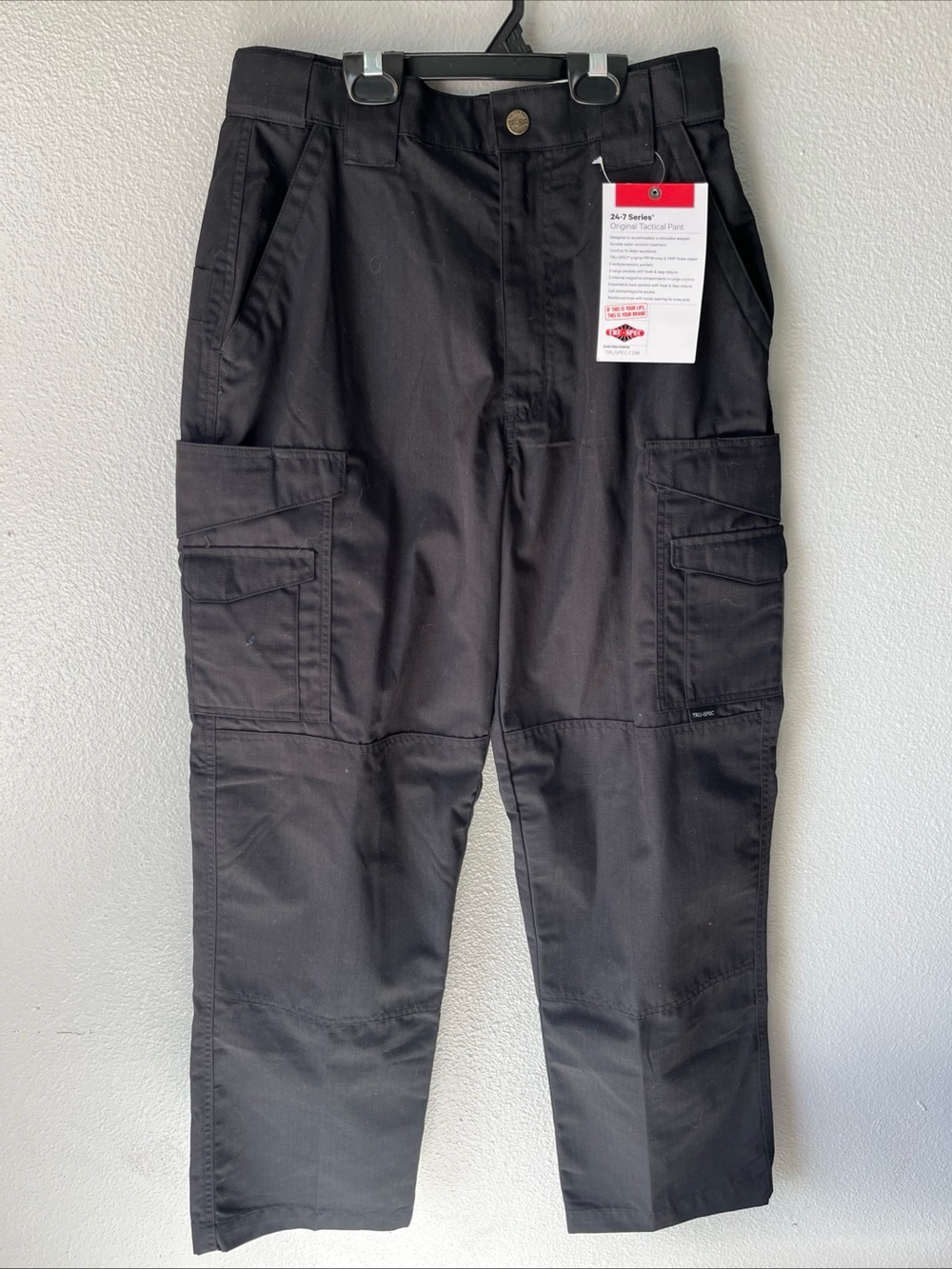 Tru-spec men’s Black Tactical Cargo Pants - 24-7 Series size 28/30